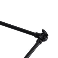 GLOBOSTAR® LOTUS 00938 Μοντέρνο Φωτιστικό Οροφής με Ντουί 1 x E27 AC 220-240V IP20 - Κόκκινο & Μαύρο - Μ30 x Π30 x Υ21cm