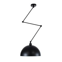 GLOBOSTAR® LOTUS 00939 Μοντέρνο Φωτιστικό Οροφής με Ντουί 1 x E27 AC 220-240V IP20 - Μαύρο - Μ30 x Π30 x Υ21cm