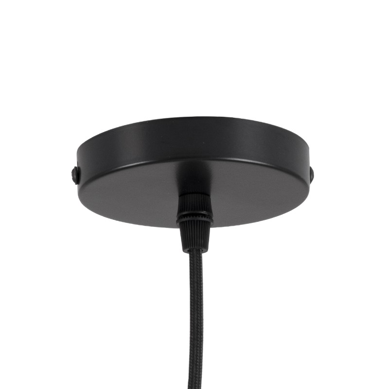 GLOBOSTAR® MAVERICK 00945 Μοντέρνο Κρεμαστό Φωτιστικό Οροφής με Ντουί 1 x E27 AC 220-240V IP20 - Μαύρο & Λευκό - Μ15 x Π15 x Υ33cm