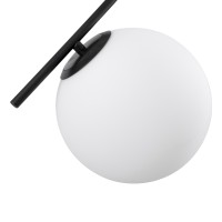 GLOBOSTAR® MONROE 00952 Μοντέρνο Κρεμαστό Φωτιστικό Οροφής με Ντουί 3 x E27 AC 220-240V IP20 - Μαύρο & Λευκό - Μ60 x Π60 x Υ50cm