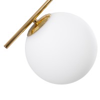 GLOBOSTAR® MONROE 00953 Μοντέρνο Κρεμαστό Φωτιστικό Οροφής με Ντουί 3 x E27 AC 220-240V IP20 - Χρυσό & Λευκό - Μ60 x Π60 x Υ50cm