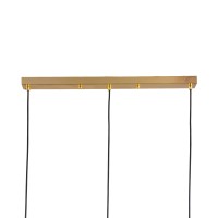 GLOBOSTAR® MONROE 00955 Μοντέρνο Κρεμαστό Φωτιστικό Οροφής με Ντουί 3 x E27 AC 220-240V IP20 - Χρυσό & Λευκό - Μ74 x Π25 x Υ50cm