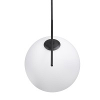 GLOBOSTAR® MONROE 00957 Μοντέρνο Κρεμαστό Φωτιστικό Οροφής με Ντουί 1 x E27 AC 220-240V IP20 - Μαύρο & Λευκό - Μ30 x Π30 x Υ75cm