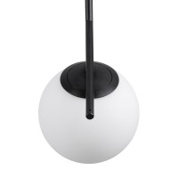 GLOBOSTAR® MONROE 00959 Μοντέρνο Κρεμαστό Φωτιστικό Οροφής με Ντουί 1 x E27 AC 220-240V IP20 - Μαύρο & Λευκό - Μ15 x Π15 x Υ49cm