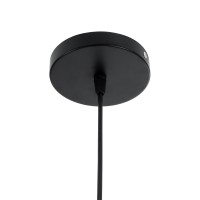 GLOBOSTAR® CARTER 00960 Μοντέρνο Κρεμαστό Φωτιστικό Οροφής με Ντουί 1 x E27 AC 220-240V IP20 - Μαύρο & Μπεζ - Μ28 x Π28 x Υ23cm