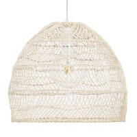 GLOBOSTAR® MALIBU 00968 Boho Κρεμαστό Φωτιστικό Οροφής με Ντουί 1 x E27 AC 220-240V IP20 - Μπεζ - Μ40 x Π40 x Υ35cm