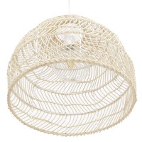 GLOBOSTAR® MALIBU 00968 Boho Κρεμαστό Φωτιστικό Οροφής με Ντουί 1 x E27 AC 220-240V IP20 - Μπεζ - Μ40 x Π40 x Υ35cm