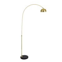 GLOBOSTAR® PRAGUE 00991 Μοντέρνο Επιδαπέδιο Φωτιστικό με Ντουί 1 x E27 AC 220-240V IP20 - Χρυσό & Μαύρο - Μ90 x Π29.5 x Υ180cm