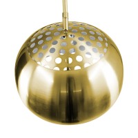GLOBOSTAR® PRAGUE 00992 Μοντέρνο Επιδαπέδιο Φωτιστικό με Ντουί 1 x E27 AC 220-240V IP20 - Χρυσό Βούρτσας - Μ210 x Π45 x Υ220cm