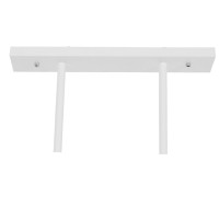 GLOBOSTAR® REGAL 01008 Vintage Φωτιστικό Οροφής με Ντουί 2 x E27 AC 220-240V IP20 - Λευκό - Μ80 x Π26 x Υ82cm