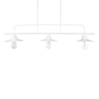 GLOBOSTAR® REGAL 01010 Vintage Φωτιστικό Οροφής με Ντουί 3 x E27 AC 220-240V IP20 - Λευκό - Μ110 x Π26 x Υ75cm