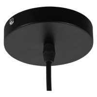 GLOBOSTAR® FEMINE 01011 Μοντέρνο Κρεμαστό Φωτιστικό Οροφής με Ντουί 4 x E27 AC 220-240V IP20 - Γκρι & Μαύρο - Μ70 x Π70 x Y24.5cm - Σετ 4 Τεμαχίων