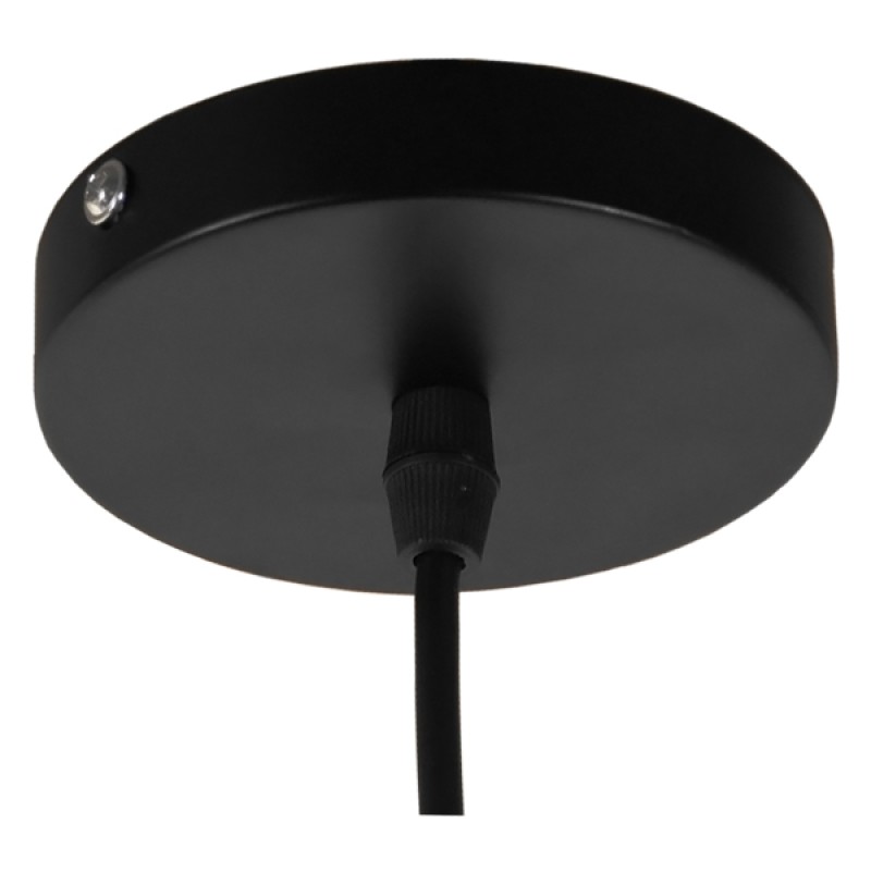 GLOBOSTAR® FEMINE 01011 Μοντέρνο Κρεμαστό Φωτιστικό Οροφής με Ντουί 4 x E27 AC 220-240V IP20 - Γκρι & Μαύρο - Μ70 x Π70 x Y24.5cm - Σετ 4 Τεμαχίων