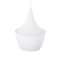 GLOBOSTAR® SHANGHAI 01026-A Μοντέρνο Κρεμαστό Φωτιστικό Οροφής με Ντουί 1 x E27 AC 220-240V IP20 - Λευκό & Χρυσό - Μ24 x Π24 x Υ30cm