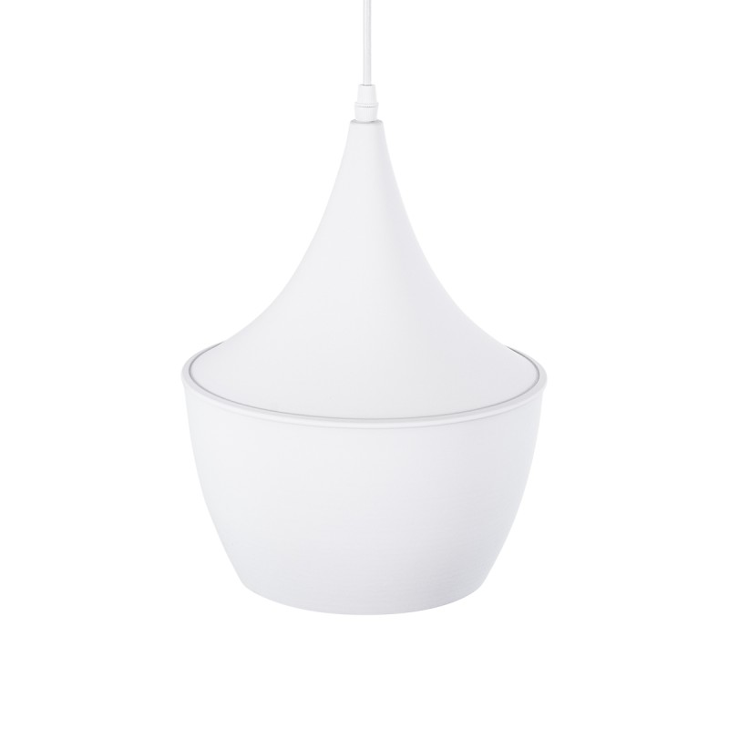 GLOBOSTAR® SHANGHAI 01026-A Μοντέρνο Κρεμαστό Φωτιστικό Οροφής με Ντουί 1 x E27 AC 220-240V IP20 - Λευκό & Χρυσό - Μ24 x Π24 x Υ30cm