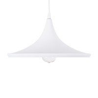 GLOBOSTAR® SHANGHAI 01026-B Μοντέρνο Κρεμαστό Φωτιστικό Οροφής με Ντουί 1 x E27 AC 220-240V IP20 - Λευκό & Χρυσό - Μ37 x Π37 x Υ17cm