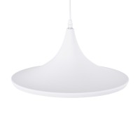 GLOBOSTAR® SHANGHAI 01026-B Μοντέρνο Κρεμαστό Φωτιστικό Οροφής με Ντουί 1 x E27 AC 220-240V IP20 - Λευκό & Χρυσό - Μ37 x Π37 x Υ17cm