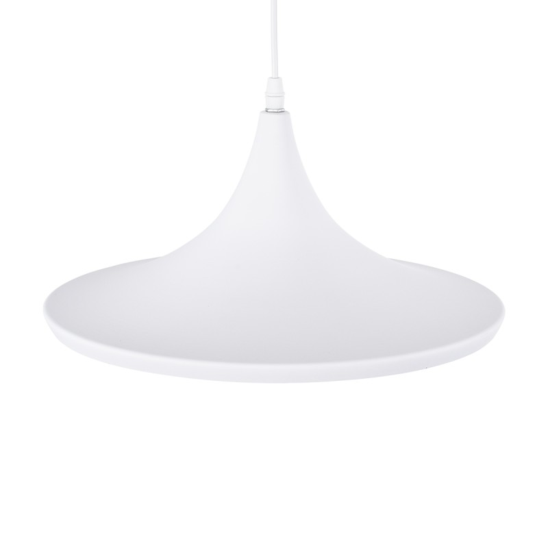 GLOBOSTAR® SHANGHAI 01026-B Μοντέρνο Κρεμαστό Φωτιστικό Οροφής με Ντουί 1 x E27 AC 220-240V IP20 - Λευκό & Χρυσό - Μ37 x Π37 x Υ17cm