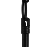 GLOBOSTAR® DELIR 01035 Μοντέρνο Φωτιστικό Οροφής με Ντουί 9 x E27 AC 220-240V IP20 - Μαύρο - Μ24 x Π24 x Υ23cm