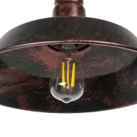 GLOBOSTAR® RAY 01052 Vintage Φωτιστικό Τοίχου - Απλίκα με Ντουί 1 x E27 AC 220-240V IP20 - Χάλκινο Εφέ Σκουριάς - Μ36 x Π42 x Υ32cm