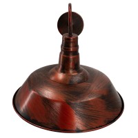 GLOBOSTAR® RAY 01052 Vintage Φωτιστικό Τοίχου - Απλίκα με Ντουί 1 x E27 AC 220-240V IP20 - Χάλκινο Εφέ Σκουριάς - Μ36 x Π42 x Υ32cm