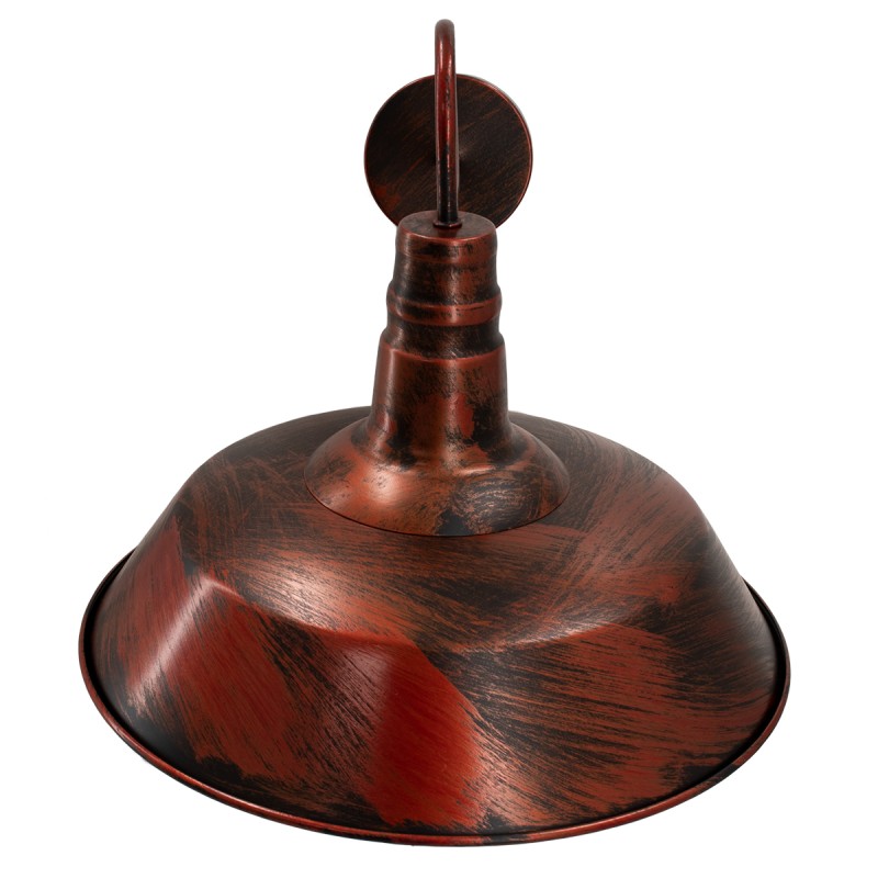 GLOBOSTAR® RAY 01052 Vintage Φωτιστικό Τοίχου - Απλίκα με Ντουί 1 x E27 AC 220-240V IP20 - Χάλκινο Εφέ Σκουριάς - Μ36 x Π42 x Υ32cm