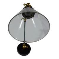 GLOBOSTAR® BINGLEY 01068 Vintage Φωτιστικό Τοίχου - Απλίκα με Ντουί 1 x E27 AC 220-240V IP20 - Διάφανο & Χρυσό - Μ18 x Π40 x Υ43cm
