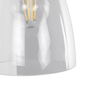 GLOBOSTAR® LYDIA 01071 Vintage Φωτιστικό Τοίχου - Απλίκα με Ντουί 1 x E27 AC 220-240V IP20 - Μαύρο & Χρυσό - Μ14 x Π26 x Υ30cm