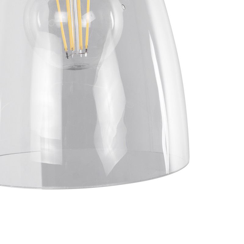GLOBOSTAR® LYDIA 01071 Vintage Φωτιστικό Τοίχου - Απλίκα με Ντουί 1 x E27 AC 220-240V IP20 - Μαύρο & Χρυσό - Μ14 x Π26 x Υ30cm