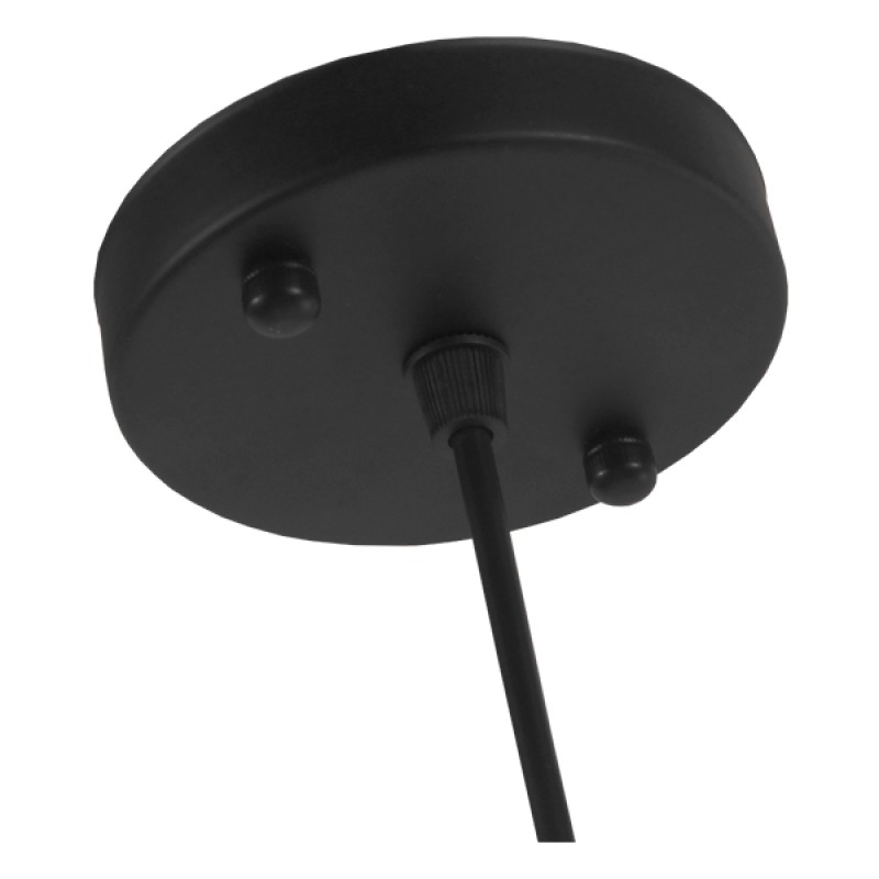 GLOBOSTAR® COPPER 01076 Vintage Κρεμαστό Φωτιστικό Οροφής με Ντουί 3 x E27 AC 220-240V IP20 - Χρυσό & Μαύρο - Μ14 x Π14 x Υ13cm