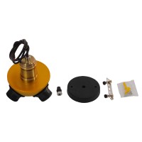 GLOBOSTAR® COPPER 01076 Vintage Κρεμαστό Φωτιστικό Οροφής με Ντουί 3 x E27 AC 220-240V IP20 - Χρυσό & Μαύρο - Μ14 x Π14 x Υ13cm
