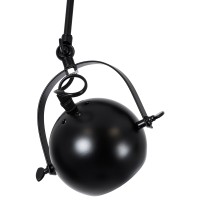 GLOBOSTAR® CANNES 01082 Μοντέρνο Φωτιστικό Οροφής με Ντουί 4 x E27 AC 220-240V IP20 - Μαύρο - Μ108 x Π12 x Υ48cm