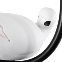 GLOBOSTAR® DOVE 01084 Vintage Φωτιστικό Τοίχου - Απλίκα με Ντουί 1 x E14 AC 220-240V IP20 - Μαύρο & Μπεζ - Μ30 x Π15 x Υ36cm