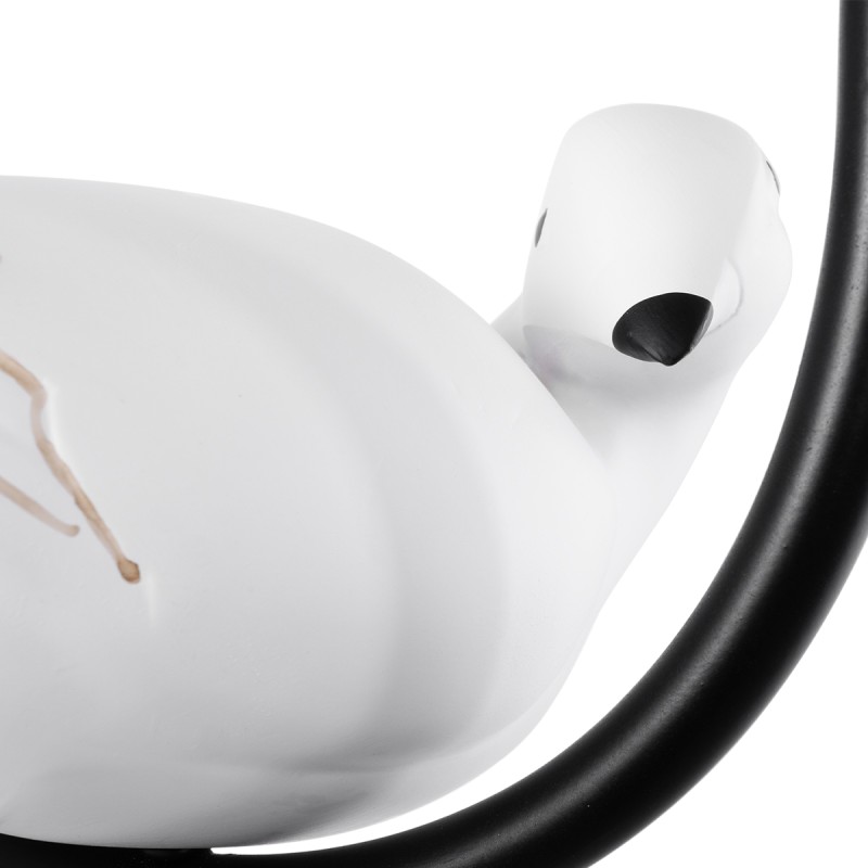 GLOBOSTAR® DOVE 01084 Vintage Φωτιστικό Τοίχου - Απλίκα με Ντουί 1 x E14 AC 220-240V IP20 - Μαύρο & Μπεζ - Μ30 x Π15 x Υ36cm