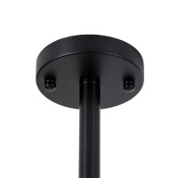 GLOBOSTAR® LUNA 01088 Μοντέρνο Φωτιστικό Οροφής με Ντουί 5 x E27 AC 220-240V IP20 - Λευκό & Μαύρο - Μ60 x Π60 x Υ43cm