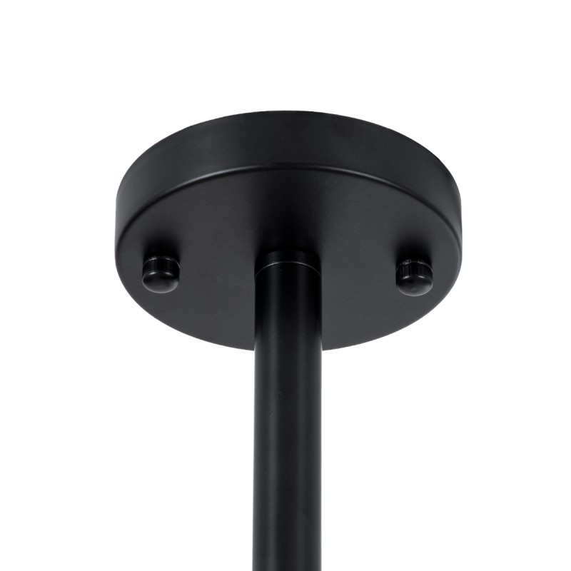GLOBOSTAR® LUNA 01088 Μοντέρνο Φωτιστικό Οροφής με Ντουί 5 x E27 AC 220-240V IP20 - Λευκό & Μαύρο - Μ60 x Π60 x Υ43cm