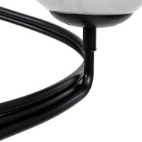 GLOBOSTAR® SELINA 01089 Μοντέρνο Φωτιστικό Οροφής με Ντουί 3 x E27 AC 220-240V IP20 - Μαύρο & Λευκό - Μ60 x Π60 x Υ45cm