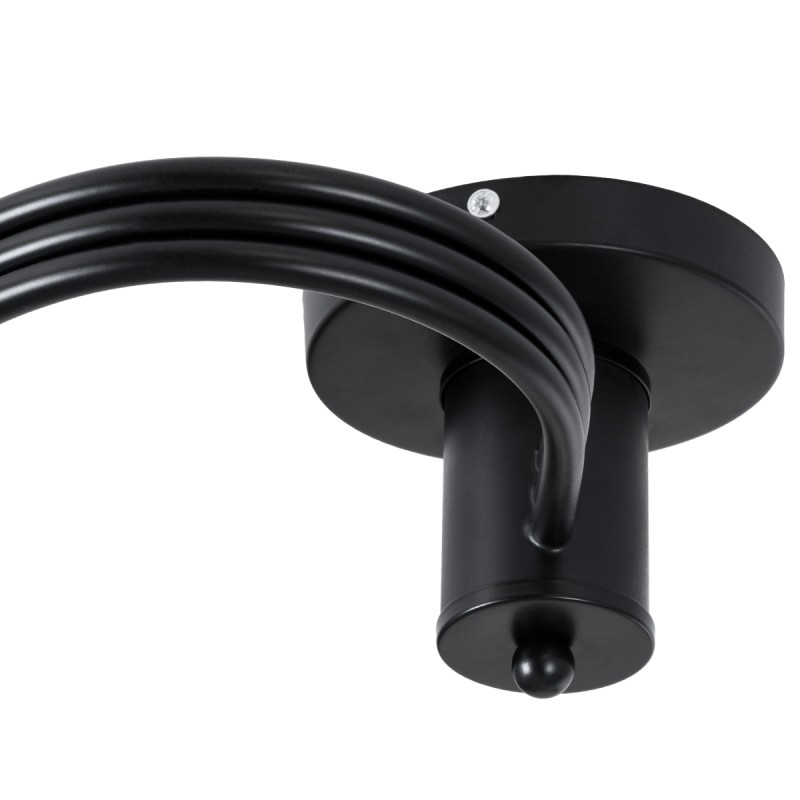 GLOBOSTAR® SELINA 01089 Μοντέρνο Φωτιστικό Οροφής με Ντουί 3 x E27 AC 220-240V IP20 - Μαύρο & Λευκό - Μ60 x Π60 x Υ45cm