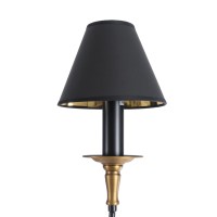 GLOBOSTAR® LIMI 01091 Vintage Κρεμαστό Φωτιστικό Οροφής με Ντουί 3 x E14 AC 220-240V IP20 - Μαύρο & Χρυσό - Μ55 x Π55 x Υ55cm