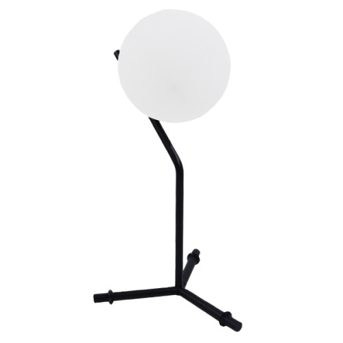 GLOBOSTAR® ELFIS 01100 Μοντέρνο Επιτραπέζιο Φωτιστικό Πορτατίφ με Ντουί 1 x E27 AC 220-240V IP20 - Μαύρο & Λευκό - Μ22 x Π27 x Υ41cm