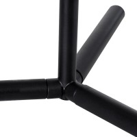 GLOBOSTAR® ELFIS 01100 Μοντέρνο Επιτραπέζιο Φωτιστικό Πορτατίφ με Ντουί 1 x E27 AC 220-240V IP20 - Μαύρο & Λευκό - Μ22 x Π27 x Υ41cm
