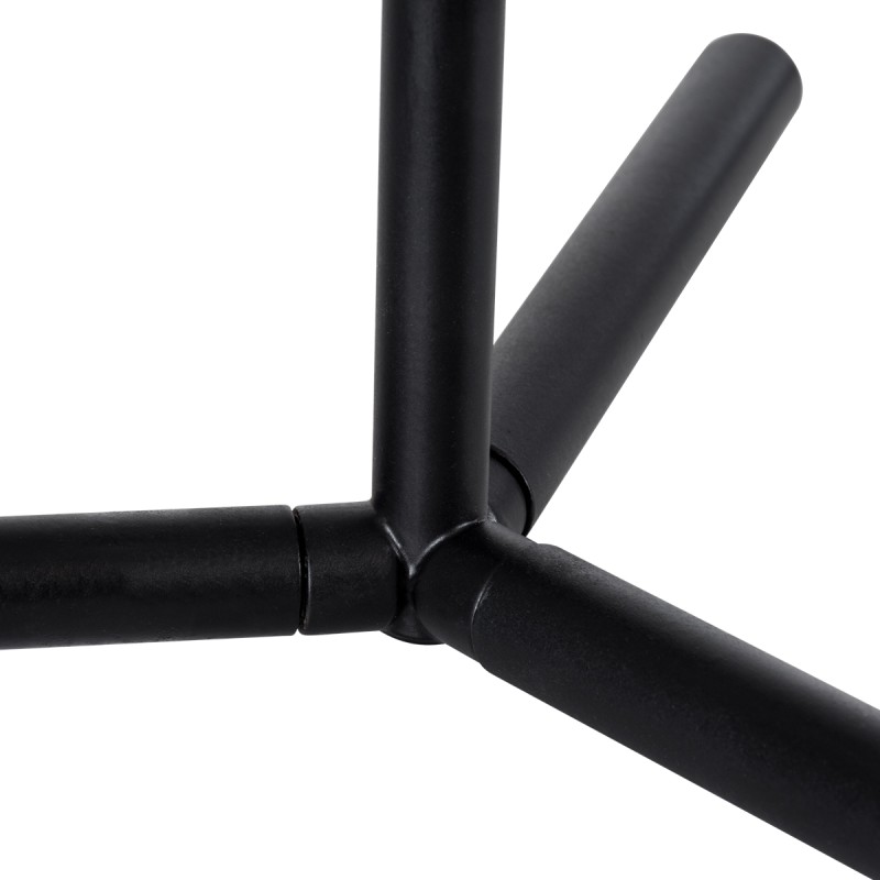 GLOBOSTAR® ELFIS 01100 Μοντέρνο Επιτραπέζιο Φωτιστικό Πορτατίφ με Ντουί 1 x E27 AC 220-240V IP20 - Μαύρο & Λευκό - Μ22 x Π27 x Υ41cm