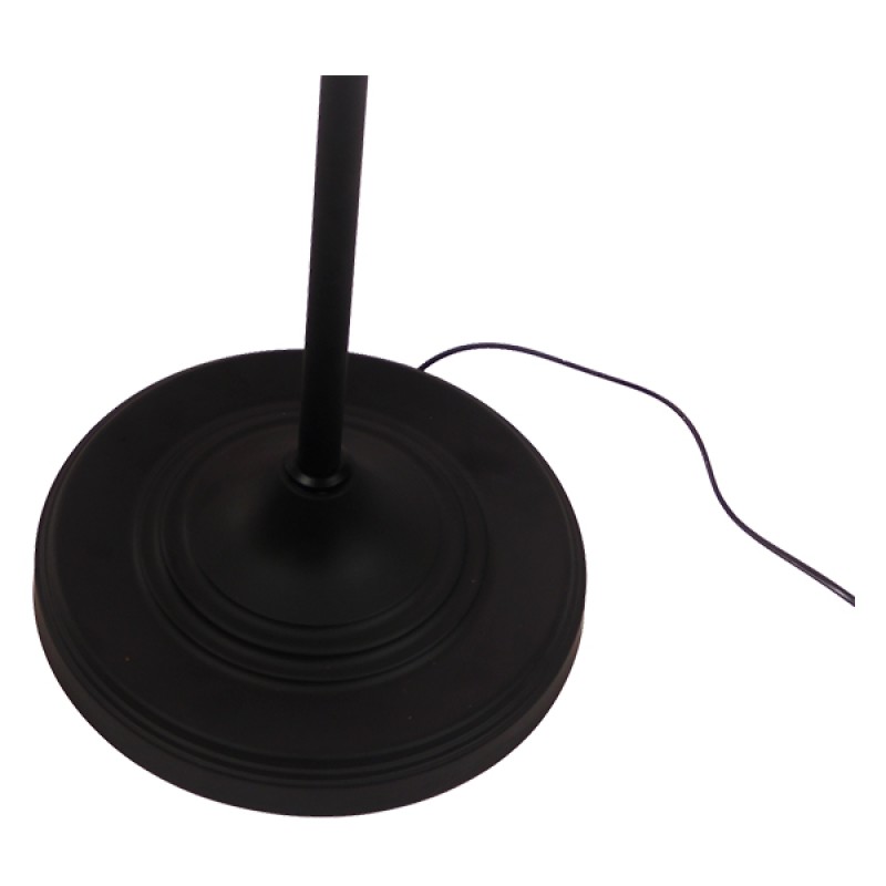 GLOBOSTAR® WYNGE 01101 Vintage Επιδαπέδιο Φωτιστικό με Ντουί 1 x E27 AC 220-240V IP20 - Μαύρο & Χρυσό - Μ95 x Π27 x Υ174cm