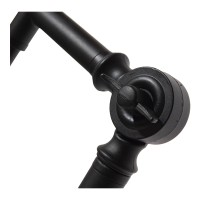 GLOBOSTAR® WYNGE 01101 Vintage Επιδαπέδιο Φωτιστικό με Ντουί 1 x E27 AC 220-240V IP20 - Μαύρο & Χρυσό - Μ95 x Π27 x Υ174cm