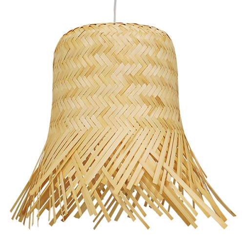 GLOBOSTAR® HAWAII 01103 Boho Κρεμαστό Φωτιστικό Οροφής με Ντουί 1 x E27 AC 220-240V IP20 - Μπεζ - Μ40 x Π40 x Y43cm