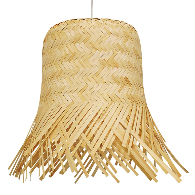 GLOBOSTAR® HAWAII 01103 Boho Κρεμαστό Φωτιστικό Οροφής με Ντουί 1 x E27 AC 220-240V IP20 - Μπεζ - Μ40 x Π40 x Y43cm