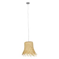 GLOBOSTAR® HAWAII 01103 Boho Κρεμαστό Φωτιστικό Οροφής με Ντουί 1 x E27 AC 220-240V IP20 - Μπεζ - Μ40 x Π40 x Y43cm
