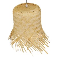 GLOBOSTAR® HAWAII 01103 Boho Κρεμαστό Φωτιστικό Οροφής με Ντουί 1 x E27 AC 220-240V IP20 - Μπεζ - Μ40 x Π40 x Y43cm