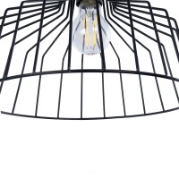 GLOBOSTAR® TRIUMPH 01117 Vintage Φωτιστικό Τοίχου - Απλίκα με Ντουί 1 x E27 AC 220-240V IP20 - Μαύρο - Μ30 x Π36 x Υ30cm