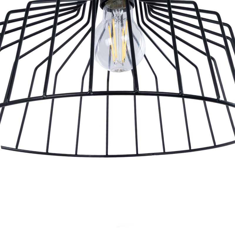 GLOBOSTAR® TRIUMPH 01117 Vintage Φωτιστικό Τοίχου - Απλίκα με Ντουί 1 x E27 AC 220-240V IP20 - Μαύρο - Μ30 x Π36 x Υ30cm